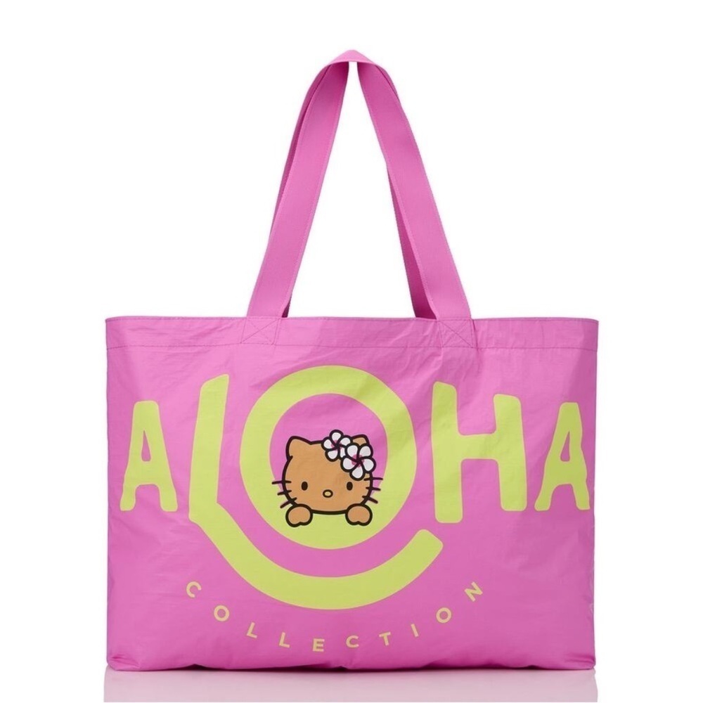 Hello Kitty Aloha Collection Holo Holo huge beach tote bag reversible NWT RARE - Picture 2 of 12